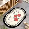 Soft Foot Mat At the Entrance of the Toilet, Bathroom Floor Mat, Diatomaceous Earth Bathroom Absorbent Carpet