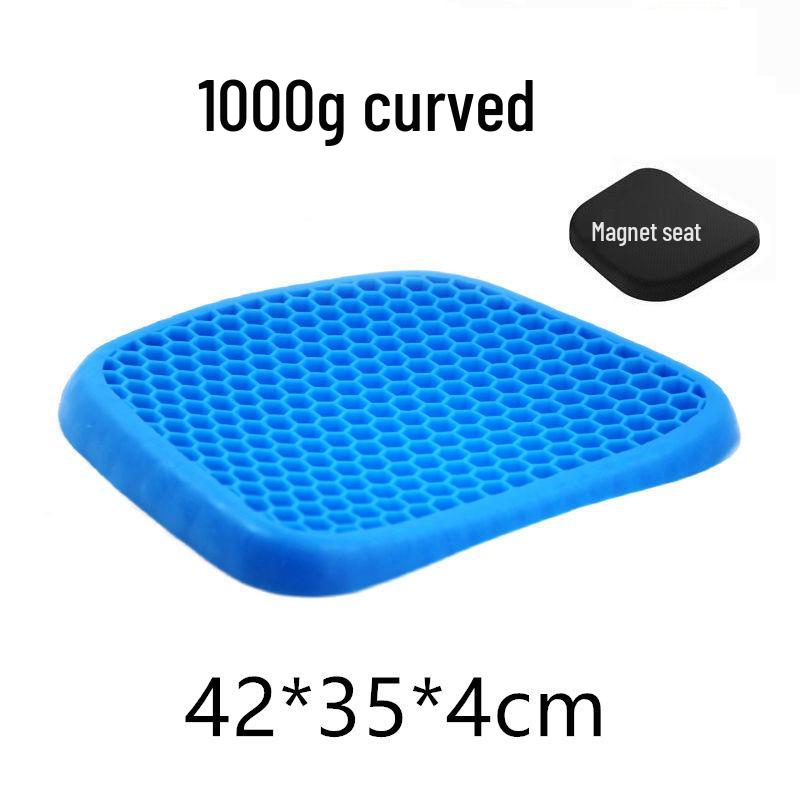 Summer Cooling Gel Seat Cushion - Honeycomb Silicone for Office, Car, and Long Sitting Comfort