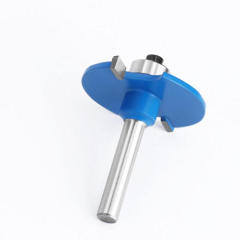 1pc 6mm 6.35mm Shank T-Sloting Biscuit Joint Slot Cutter Jointing Slotting Router Bit 4mm Height Milling Cutter Wood Working