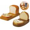 Cute Toast Bread Cats Phone Stand Desk Resins Figurine Ornament Smartphones Tablets Holder for Home or Office Decors