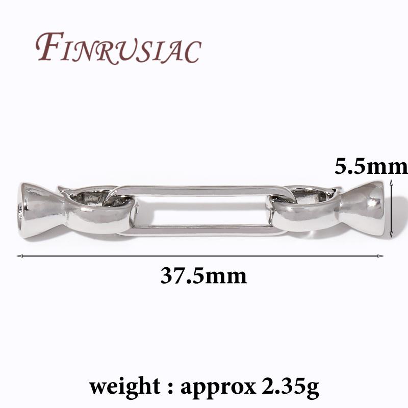 

18K Real Gold Plated End Clasp For Jewelry Making,Fastener Clasps For Necklaces,Bracelets Clasp Findings DIY Accessories 1 piece