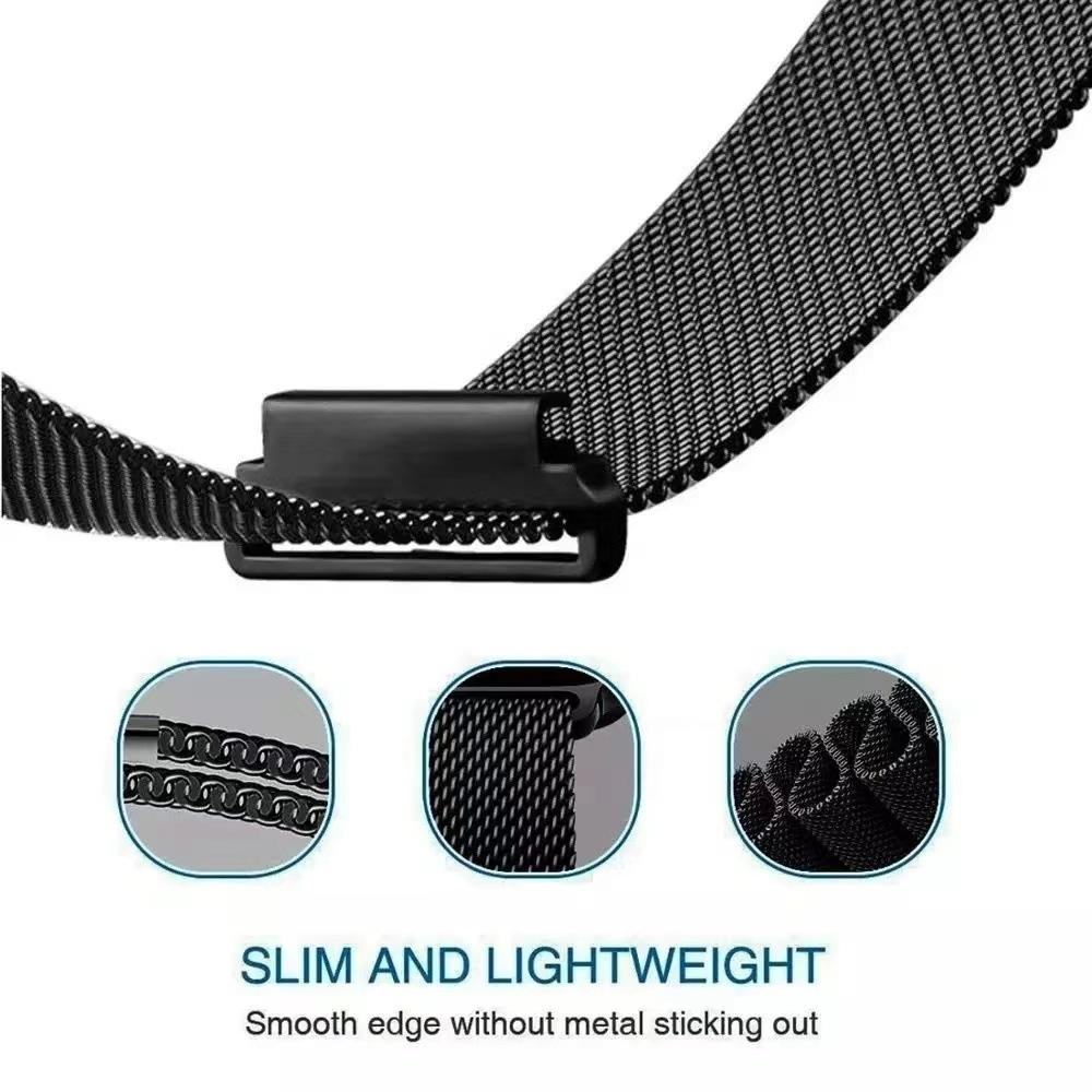 20mm 22mm Magnetic Milanese Strap for Amazfit Active 2/GTS 4 3 mini/GTR 47mm Metal Wristband for Amazfit Balance 2 1/Bip 6 Belt