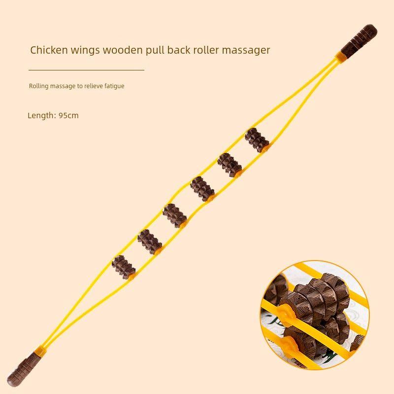 

Door Frame Back Rub Massager Manual Dredging Meridian Cervical Spine Back Back Roller Don t Ask for People Massage Tool 95cm Chicken Wing Wood Back Strip