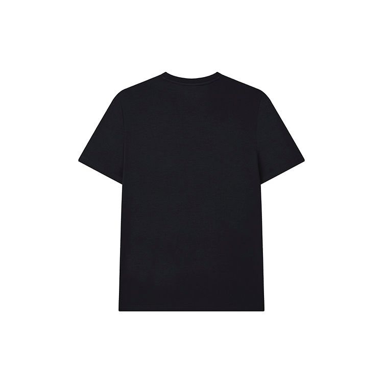 FILA Logo Letter Sports Casual Simple Round Neck Knitted Short Sleeve T-Shirt Men Tops Legendary-Blue F11M237102FNV