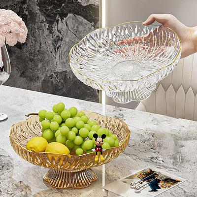Decorative Pedestal Bowl Decor Stylish Fruit Basket Display Stand for Household Wedding Table
