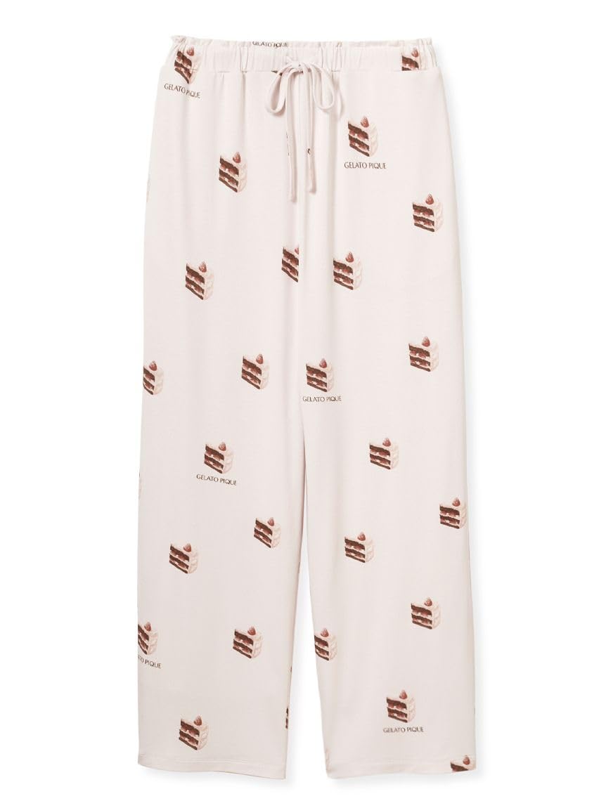 

Брюки с принтом торта Gelato Pique PWCP235257 Свободный размер Женские Розовые, розовый