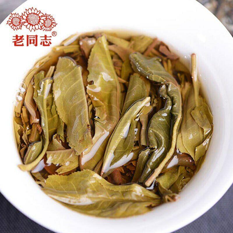 2021 Haiwan Zhang Jia San Dui Raw Puer Tea Bulang Mountain Sheng Puerh 500g
