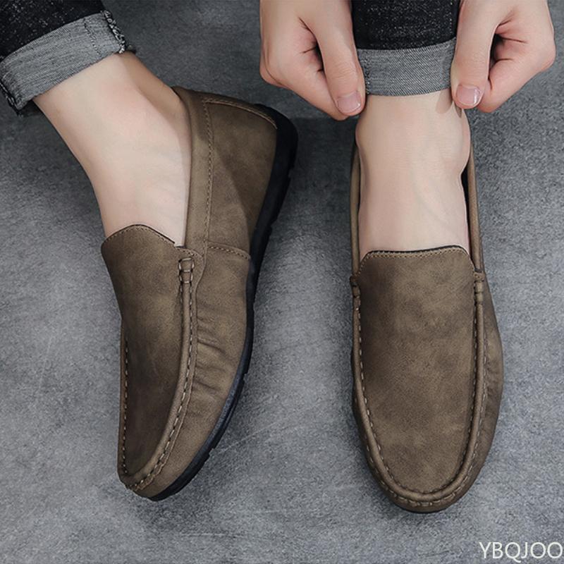 Men's New Low Cut Flats Fashion Comfortable Lazy Shoes Trendy Versatile Loafers Casual Lightweight Male Shoes Zapatos Homme
