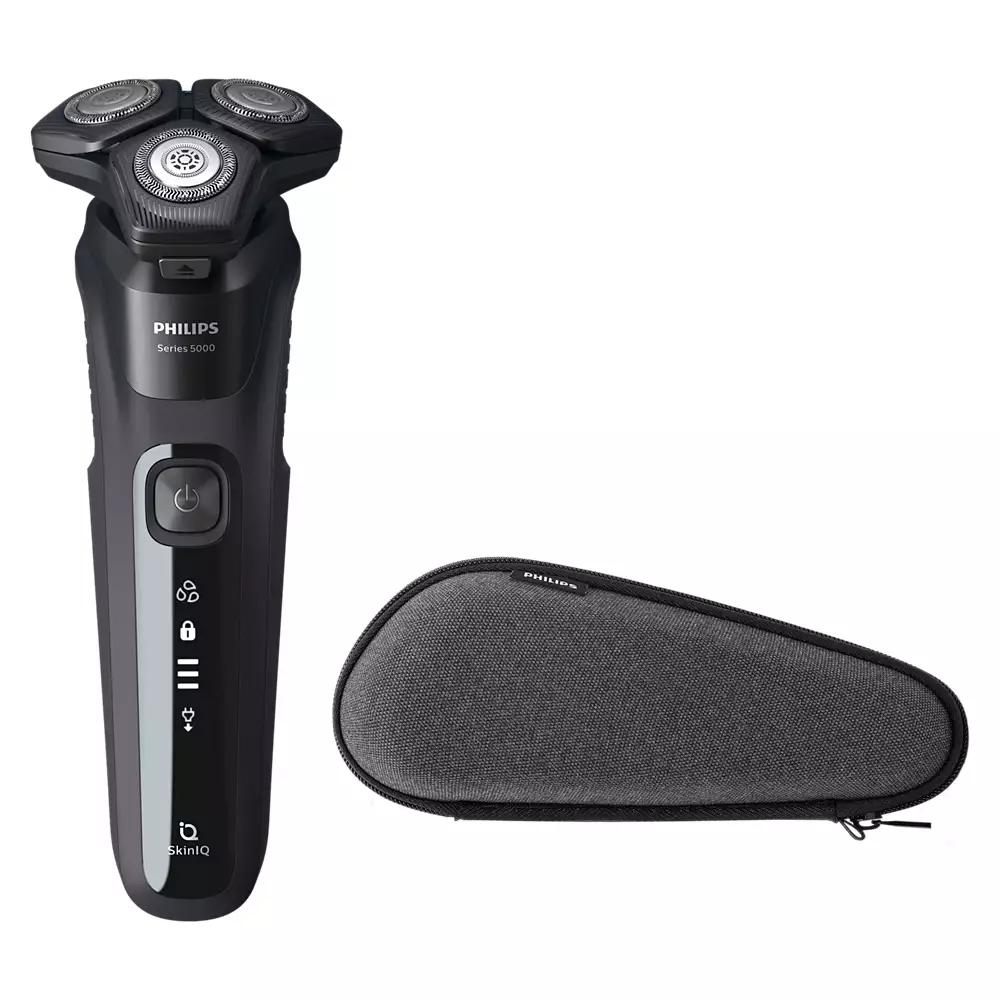 

Электробритва Philips S5588/30 Мужская электробритва 5588 Skin IQ Tech, определение густоты бороды 125 раз в секунду, быстрая зарядка 1 час