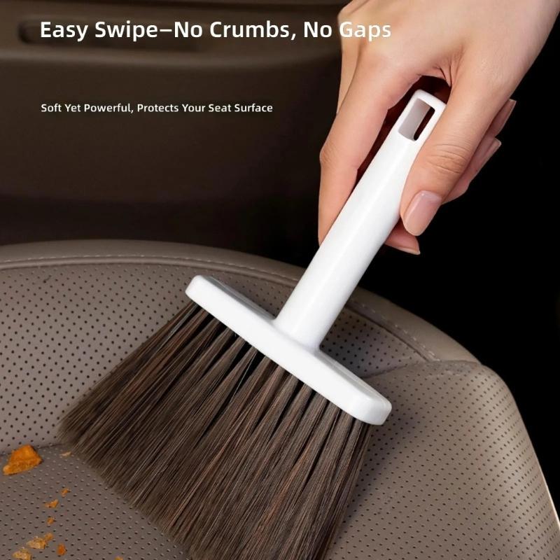 Small Handheld Sweeper With Dustpan For Tabletop Vehicle Interior Cleaning Home Cleaning Drawers Desktop Sofa Outdoor