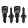 Car Fuel Line Hose Quick Release Connector Disconnect Hose Nylon 0.25 In (6.3