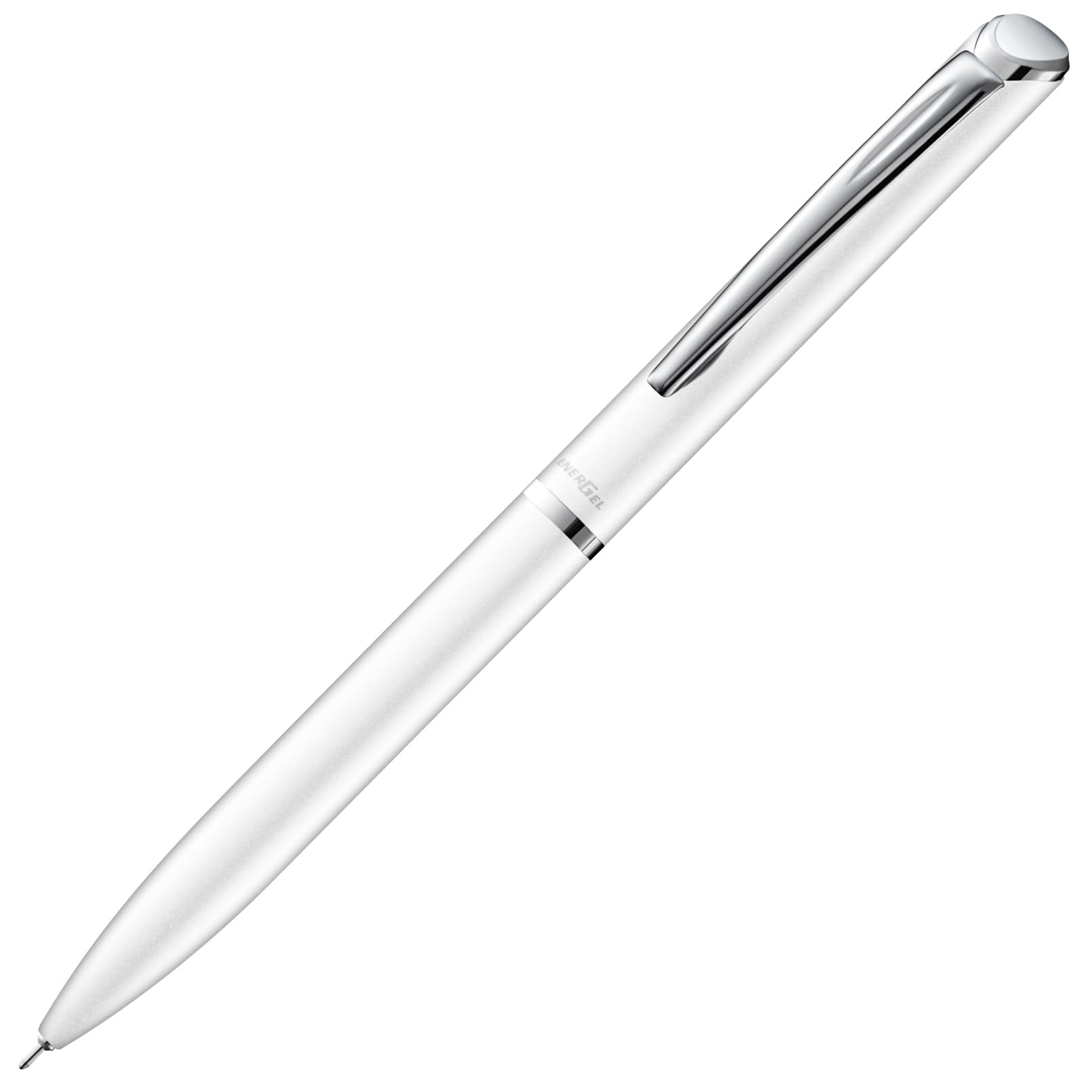 Pentel EnerGel Philography Ballpoint Gel White BLN2005W Pen, Ink, 0.5mm, Barrel, (Black)