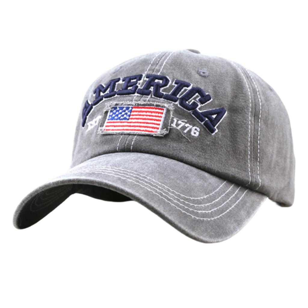 Embroidered American Independence Day Flag Baseball Cap Unisex Patriotic-Themed Fashion Casual Outdoor Sun Visor Hat