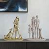 Moderne Abstrakte Paar mit Hund Harzfigurine, Romantische Mann und Frau Statue Skulptur, Heimdeko für Wohnzimmer Schlafzimmer Büro Schreibtisch Bücherregal,