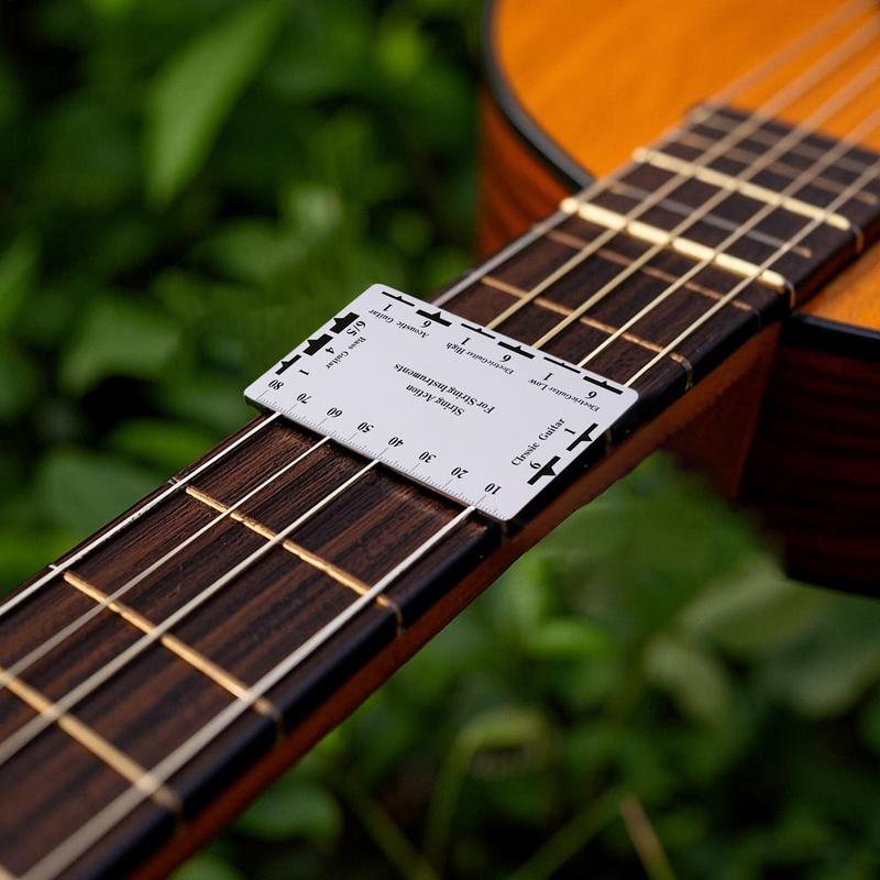 String Action Ruler Gauge Guitar Repairing Tool for Luthier Fit Professional Electric Guitar Parts for Guitar Ukulele Bass