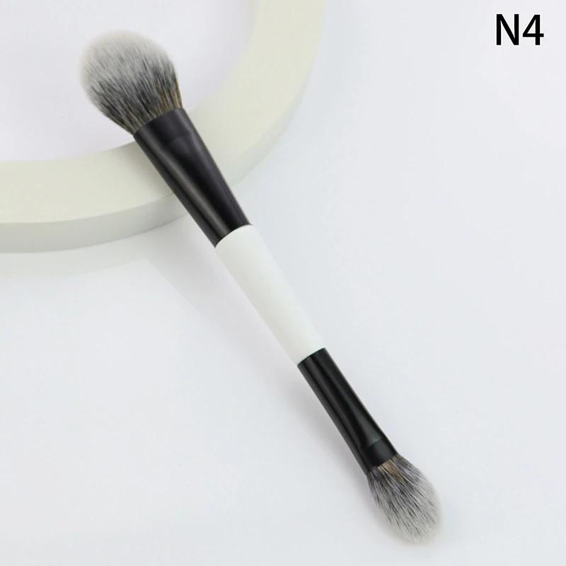 1/4PCS Multi-Functional Foundation Makeup Brush Double-ended Contour Brush For Beauty Blending Liquid Powder Concealer Cream