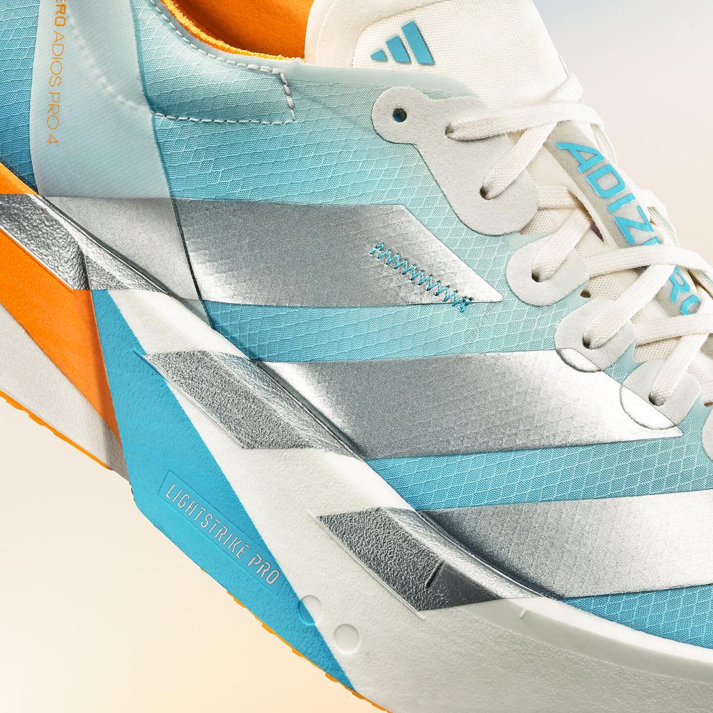 adidas Adizero Adios Pro 4 Marathon Running Shoes Unisex Blue Orange