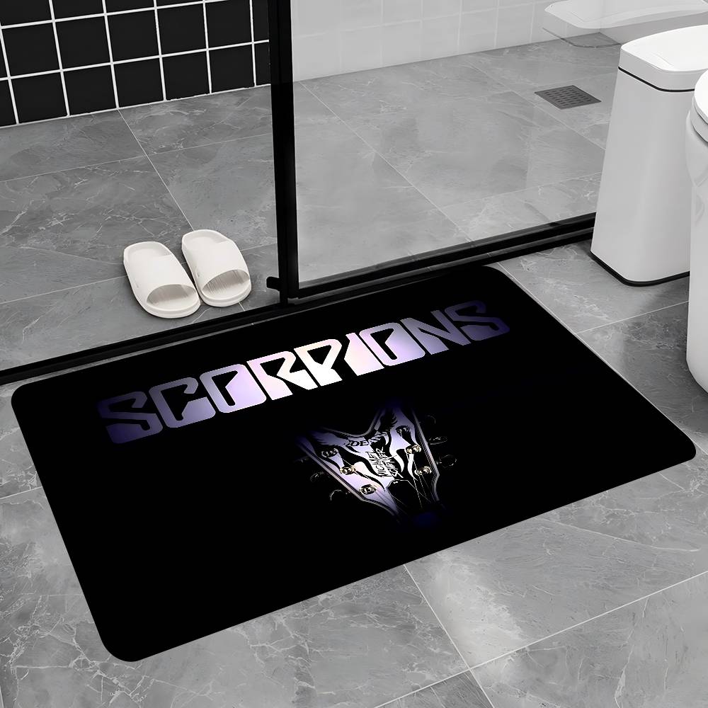 Hard Rock Band S-Scorpions Door Mat Kids Room Bedroom Decoration Balcony Anti-Slip Doormat Living Room Doormat Area Rug
