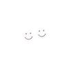 Round Smiley Face Minimalist Stud Earrings Cold Men'S And Women'S Earrings Personality Temperament Banquet Earrings