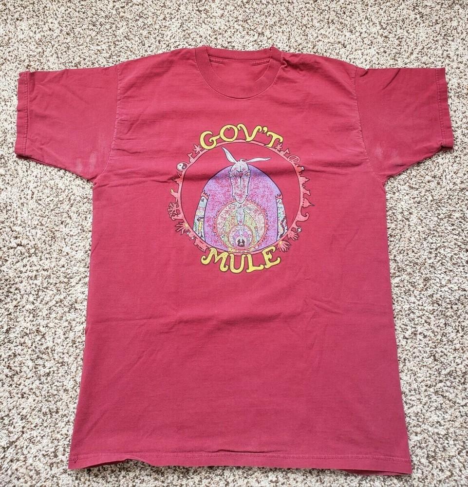 GOV T MULE Vintage 1998 Concert Shirt RARE Pink Color Unisex T-Shirt XXXL