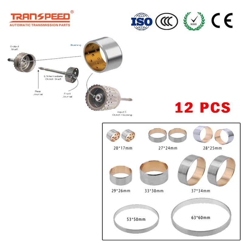 TRANSPEED AutomaticTransmission Zf6hp26 Zf6hp28 Units Upgraded Bushing Kit 95030-26K Novel 6hp26 6hp28 12Pcs