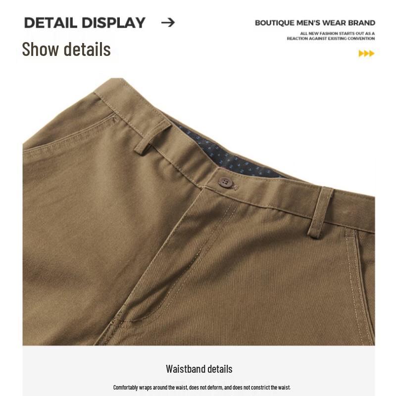 Pierre Cardin Men's Straight Fit Cotton Casual Dress Pants