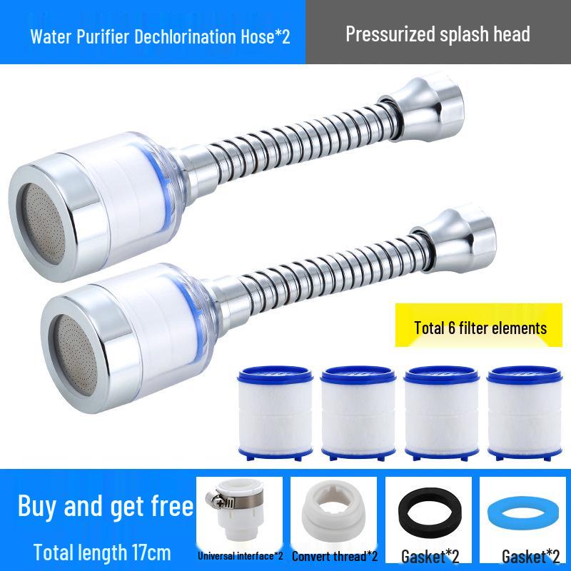 

Универсальный брызгозащищенный удлинитель насадки и очиститель воды для кухонных кранов