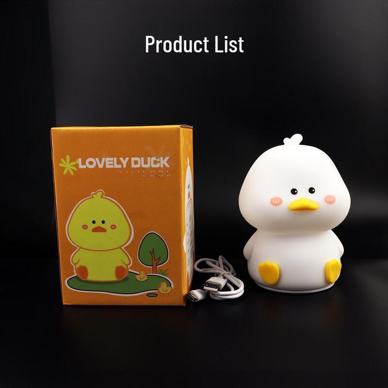 Cute Duck Silicone Pat Light