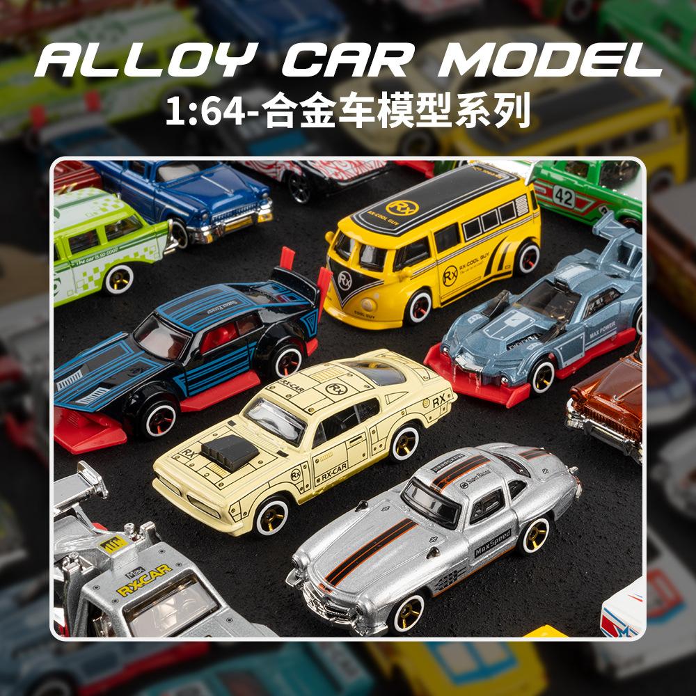 1:64 Strip Packed Alloy Off Road Car Model Simulation Interesting Toy Vehicles Decor Collection Gift For Children Kids
