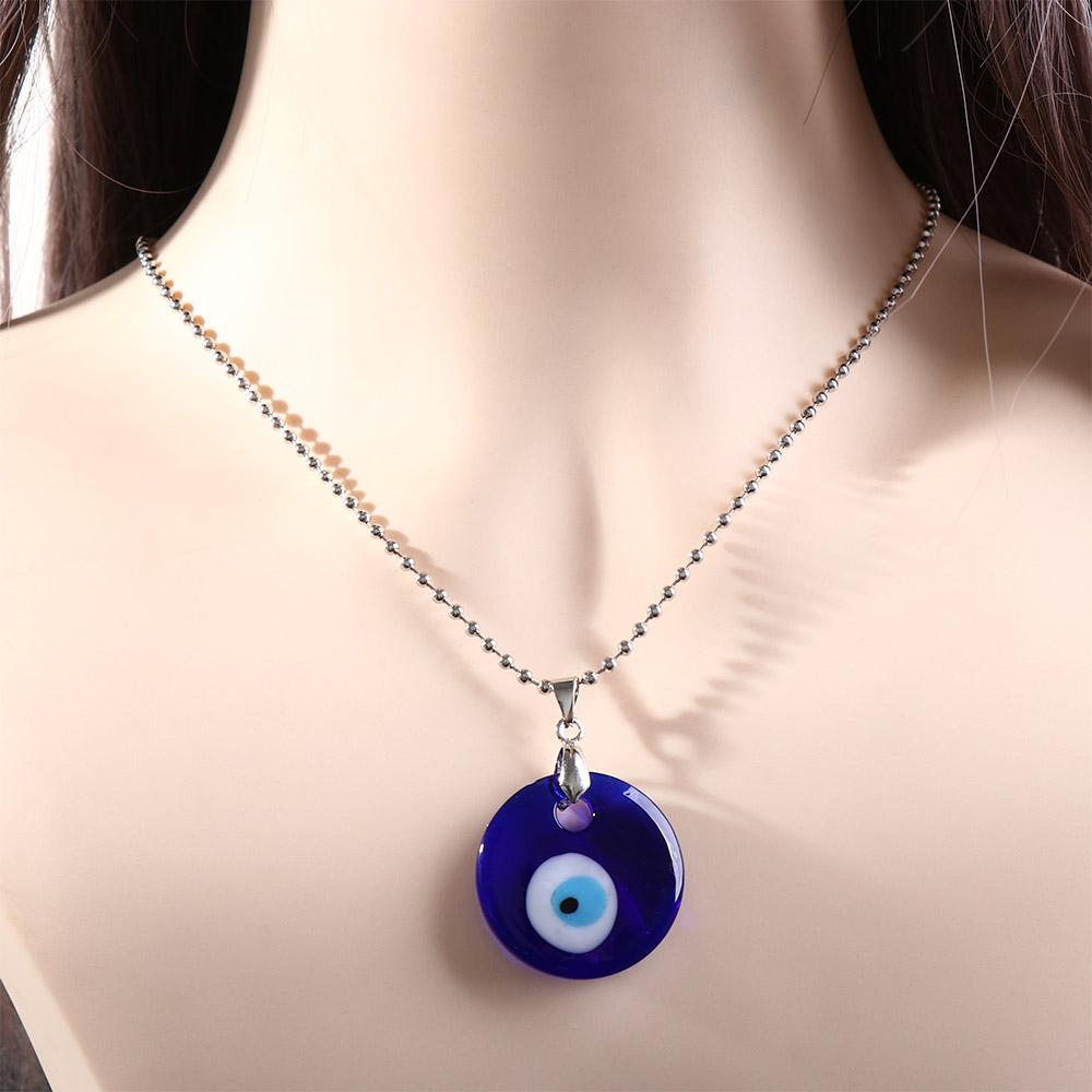 Party Turkish Jewelry Gift Friendship Necklace for Women Choker Amulet Necklace Blue Eye Pendant