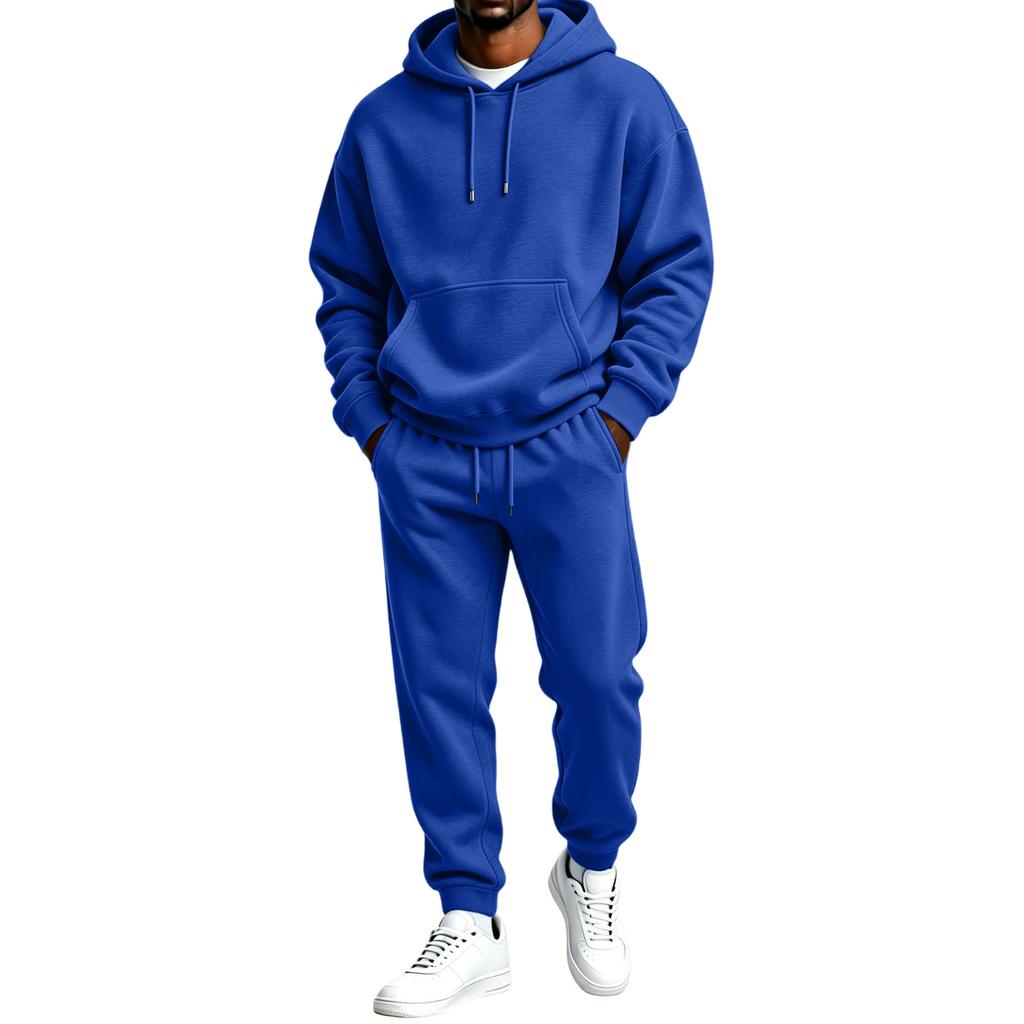 Herren Kapuzenpullover und Jogginghose 2-teiliges Set Lässiges Outfit