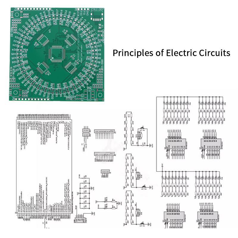 Lqfp64 Soldeeroefenkit Flow Light Circuitbord 5V Type-C Interface Diy Elektronisch Projectbord Kit Beginners Leren