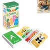 Baby Educational Flashcards Color Number Shape Animal Alphabet Word Learning Cards
