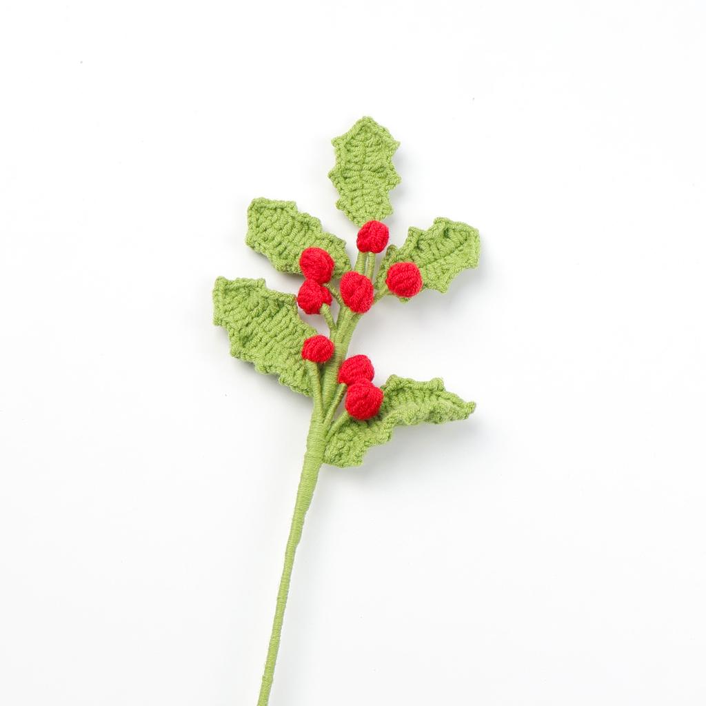 New Christmas Tree Branch Creative Crochet Plant Christmas Home Decoration Gift