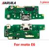 USB Charging Port Charger Board Flex Cable For Moto E7 E6S E1 E6 Plus E1 Play Go E7 Power Dock Plug Connector With Microphone