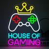 House of Gaming Neon Sign, LED Neon Light for Gamer Room, Neon Décor for Bedrooms, Kid's Room, Gift