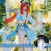  Costume da ballerina della regione occidentale di Genshin Impact, costume da gioco Nilu, abito blu, cosplay completo