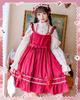 JIURUN Langarm Lolita Gothic Mori Plus Pullover Schleife Langes Kleid, Lolita, Cosplay, Anime, Mädchen, Lolita, Größe, Kleid, Cross-Dressing, Cosplay,