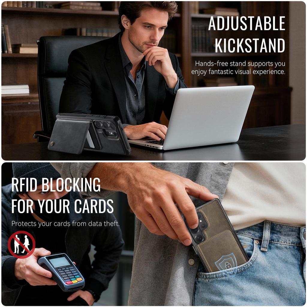 Pro Samsung Galaxy S26 Ultra Magnetický kryt CASEME Řada ME80 Kožený PC TPU Kryt telefonu s odnímatelnou peněženkou