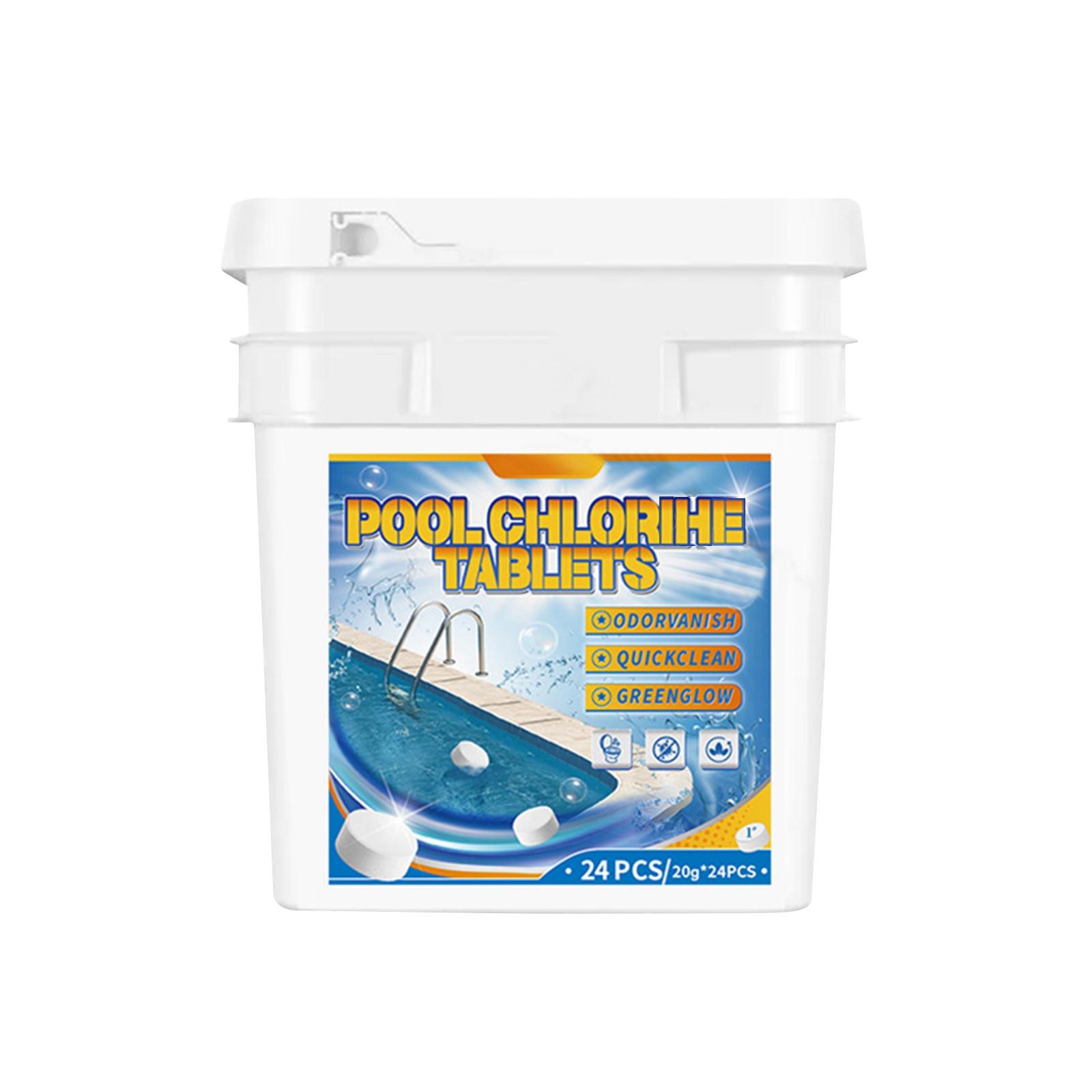 

Таблетки хлора для бассейнов, убивает и останавливает водоросли, медленно растворяются, в индивидуальной упаковке, таблетки хлора для бассейнов One Size
