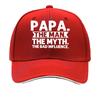 PAPA THE Unisex   Adjustable Strap Breathable Unisex Hat with Lettering YK Style for Women  Unisex Sandwich Baseball Cap