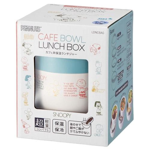 Skater Antibacterial Insulated Lunch Box, Bowl-Shaped, 540ml, Snoopy Awesome, LDNC6AG-A