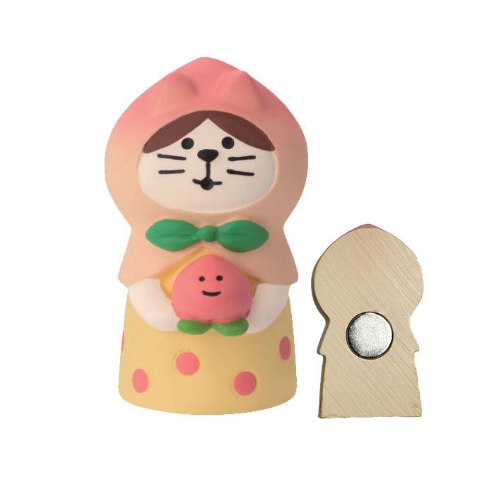 Japanese Cat Magnet: Cute Resin Sticker & Message Clip Toy for Refrigerator Decor