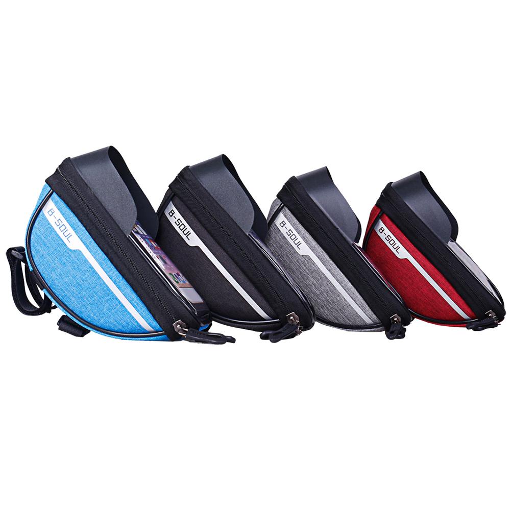 Night Riding Equipment Pannier Outdoor Special Purpose Practical Bike Touch Screen Smartphone Pannier Frame Front Tube Bag