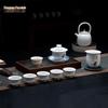 Changnan Jingdezhen Blue & White Linglong Ceramic Tea Set