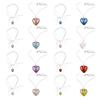 Heart Pendant Necklace Adjustable Chain Necklaces Eye-Catching Heart Pendant Neck Jewelry Great for All Ages Individuals