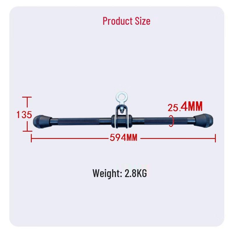 WEZHO High Pulley Straight Bar Handle