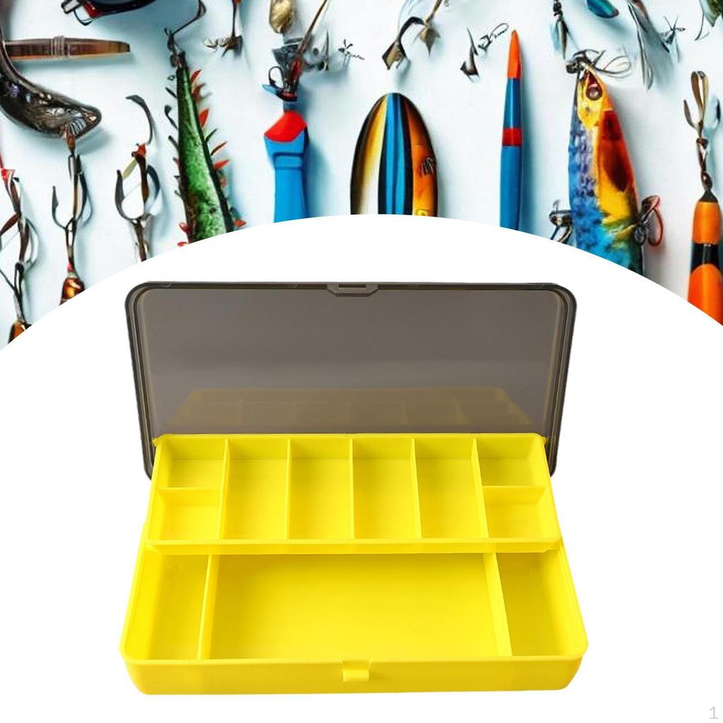 Fishing Gear Organizer Case with Dividers for Bait Storage And Outdoor Use