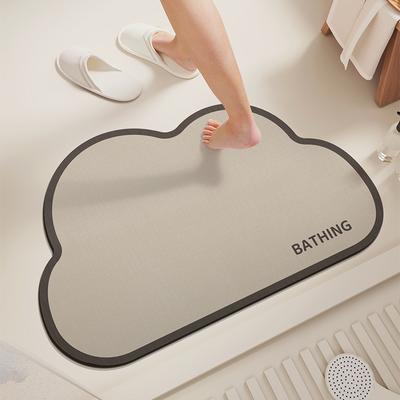 Cloud Bathroom Anti Slip Floor Mat Water Absorbent Quick Dry Easy To Clean Bathroom Foot Mat Home Decor