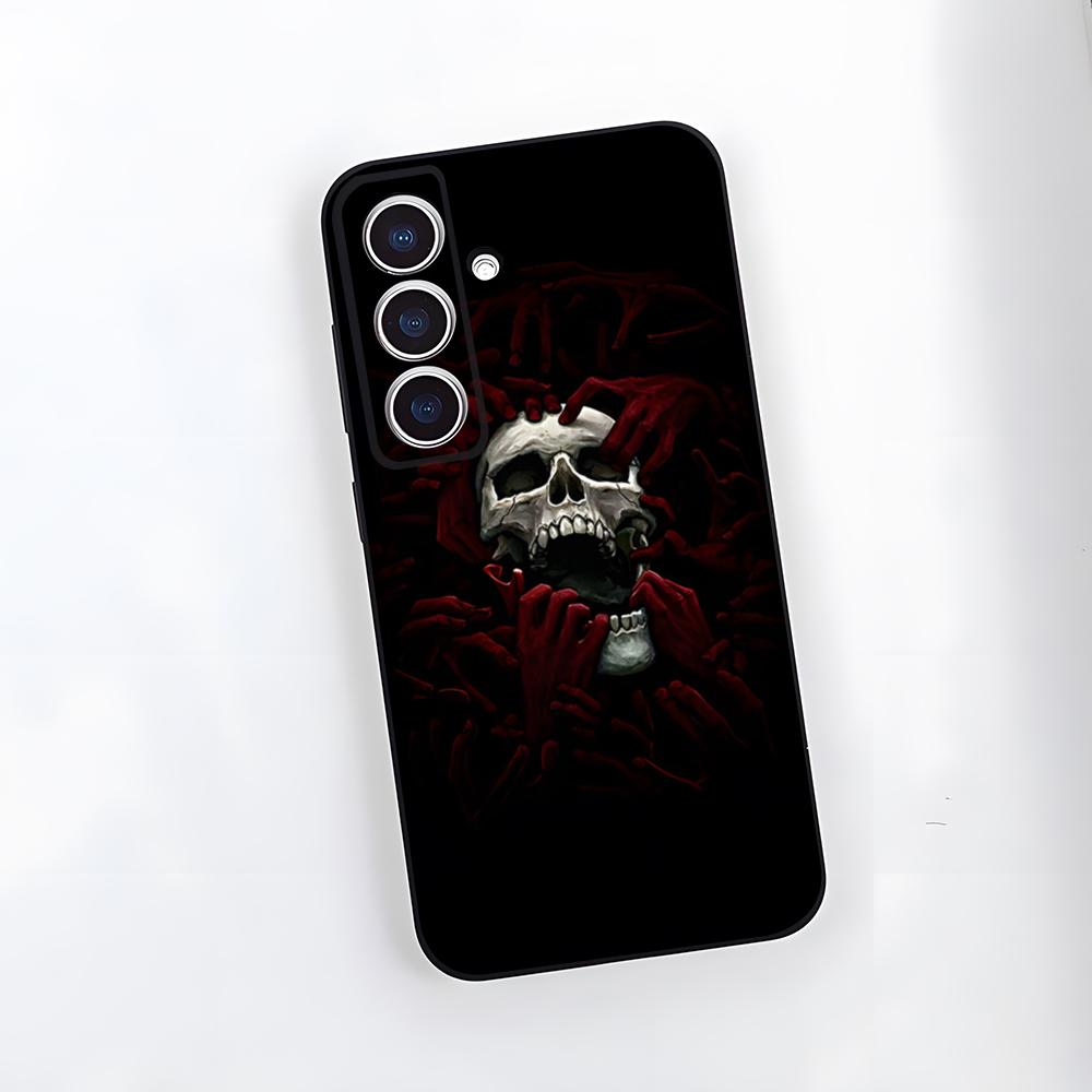 Skull Horror Patterns Phone Case For Samsung A25 A13 A33 5G A54 A36 A35 A56 A52 A14 Shockproof Soft Cover